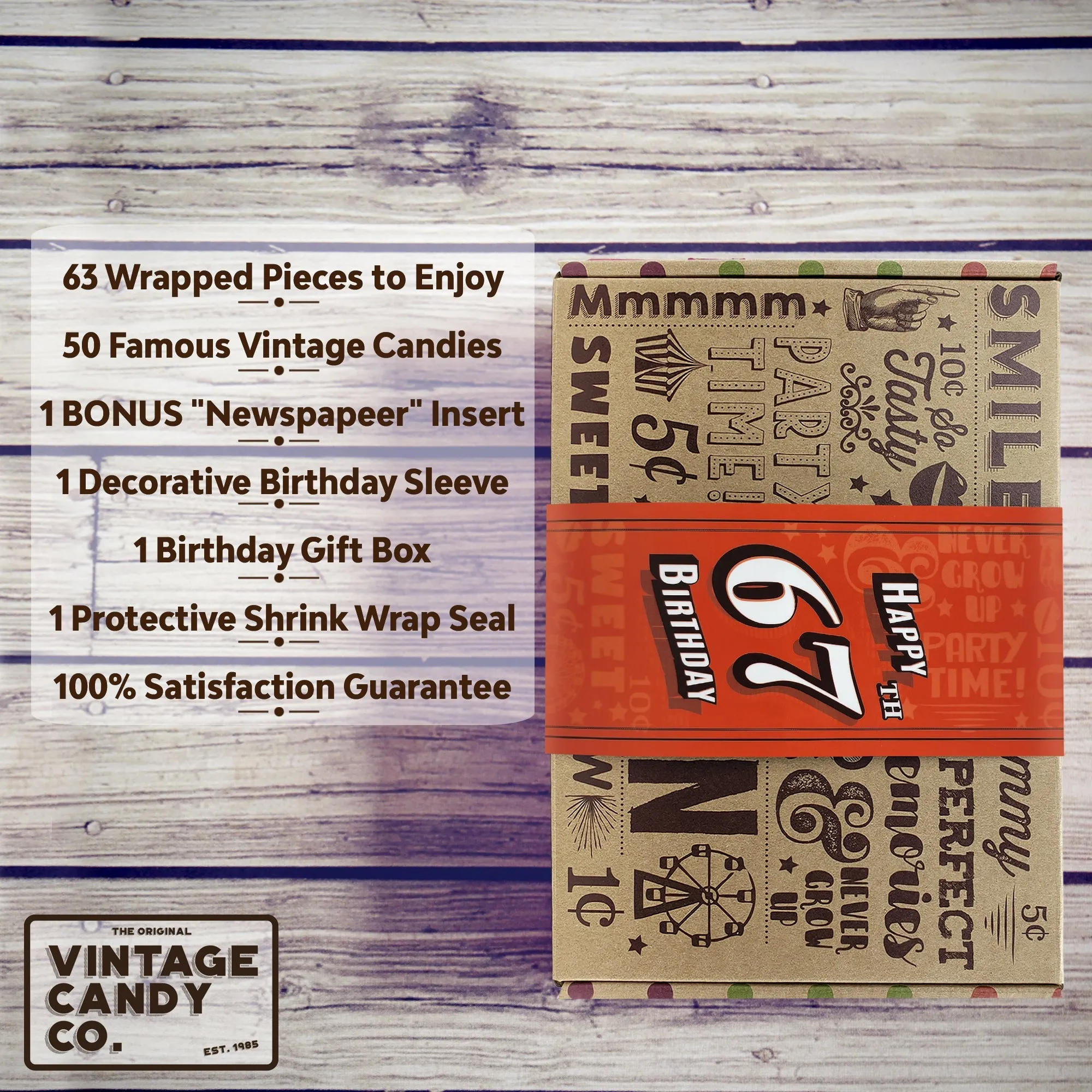 67th Birthday Retro Candy Gift