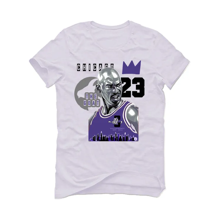 AIR JORDAN 3 "DARK IRIS" White T-Shirt (The Goat)