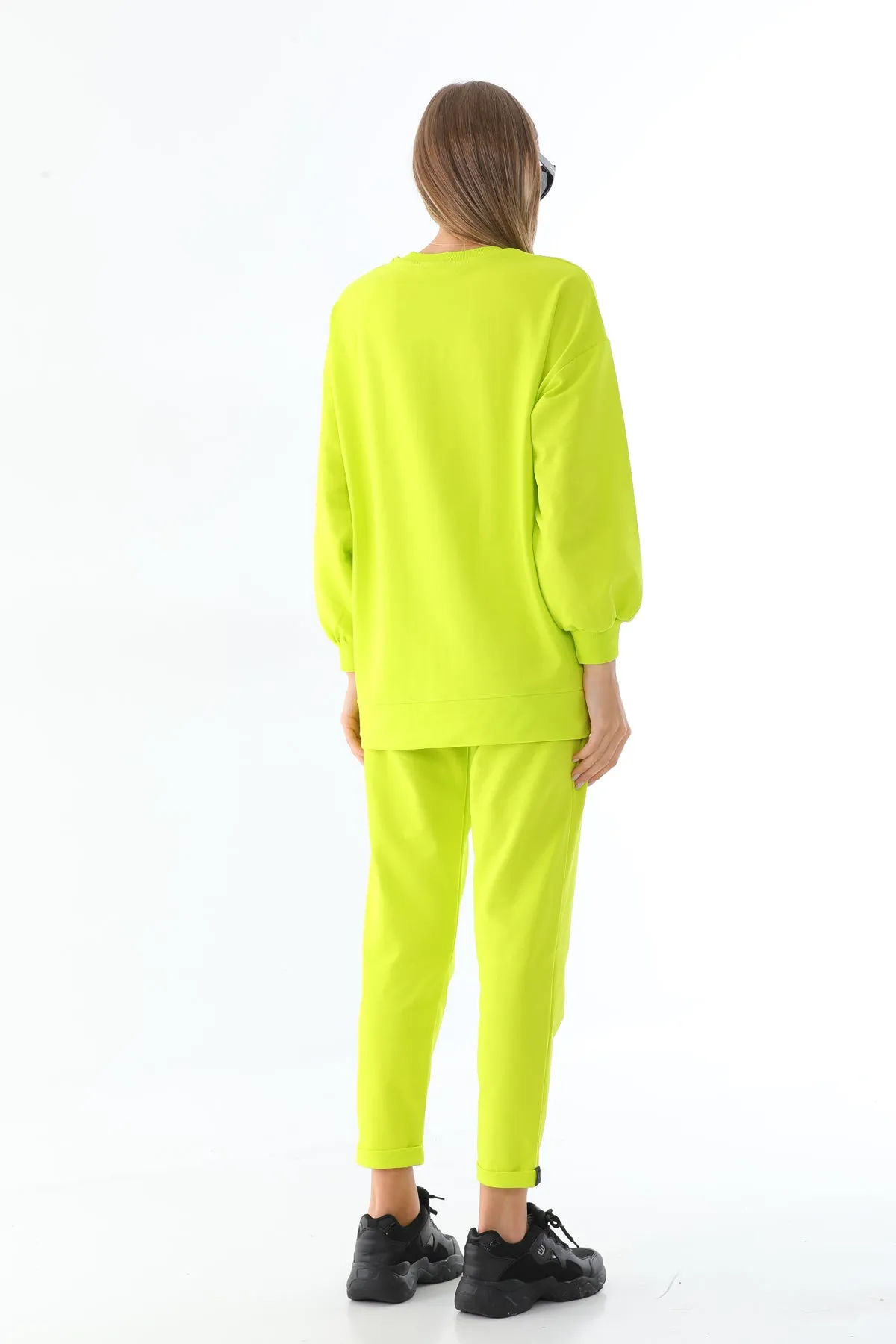 B&P Nefla Tracksuit Neon Yellow