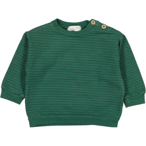 Bean's (Barcelona) - Organic Sweatshirt - Green Stripe