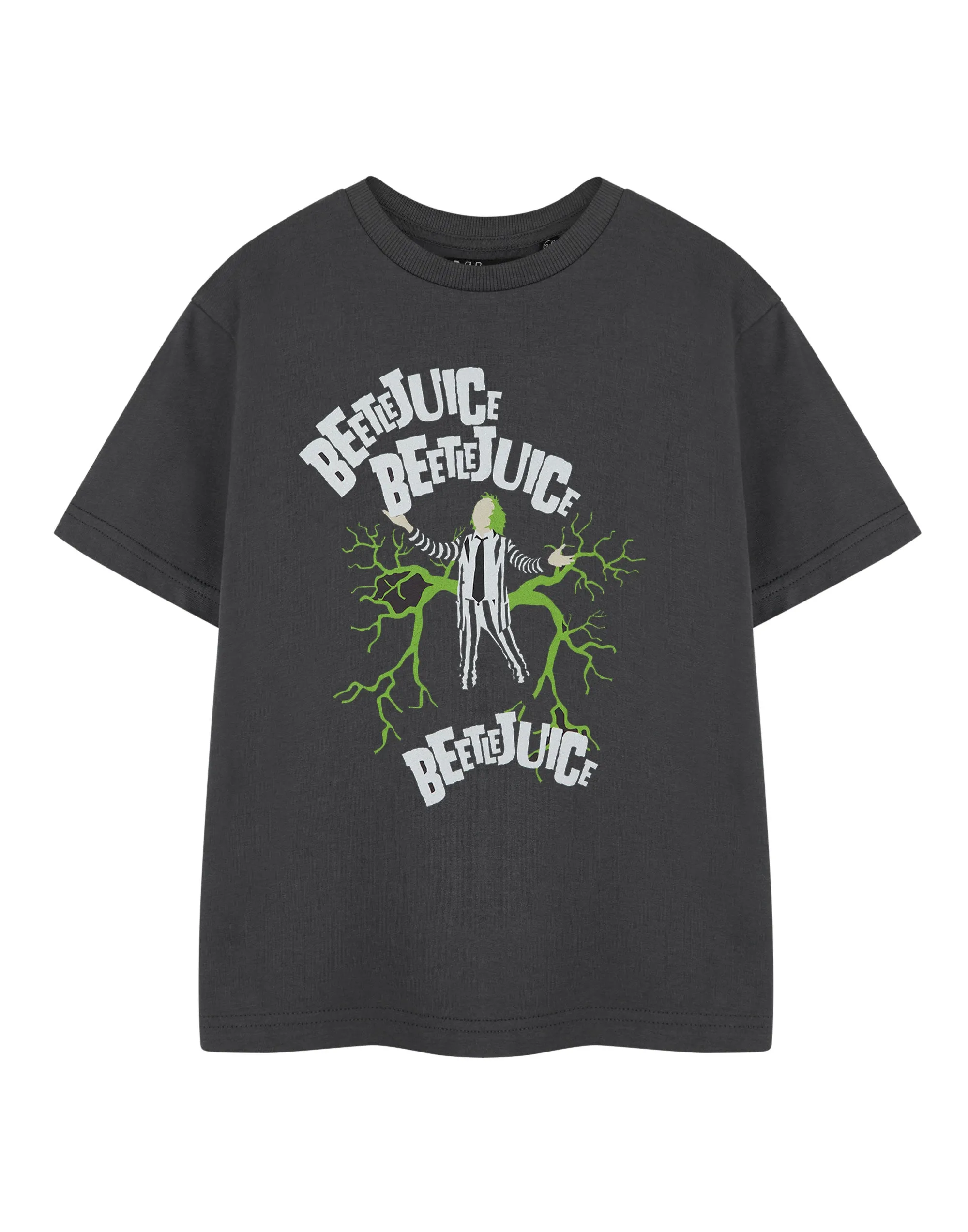 Beetlejuice Kids Grey Graphic Tee