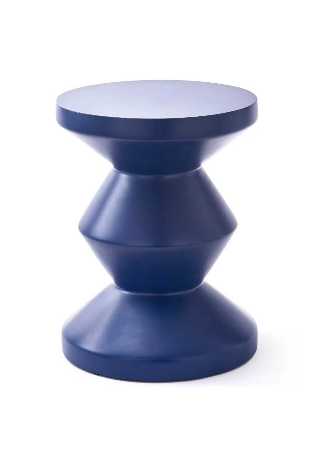 Blue Fiber Glass Outdoor Stool | Pols Potten Zig Zag