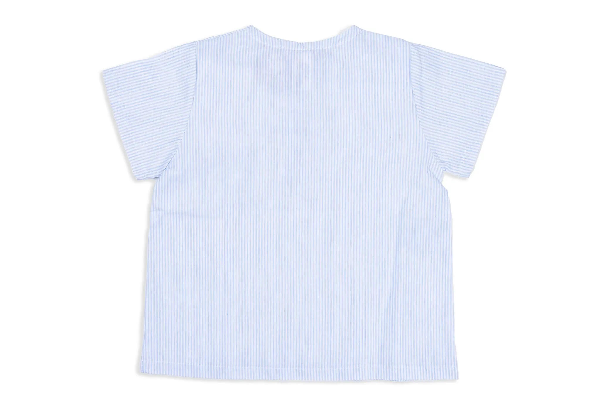 Blue Stripe Short Sleeved Shirt