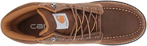 Carhartt Men's 6" Lug Bottom Moc Soft Toe CMW6197 Industrial Boot, Dark Bison Oil Tanned, 10 M US