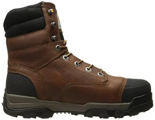 Carhartt mens 8" Energy Waterproof Composite Toe Cme8355 Industrial Boot, Peanut Oil Tan Leather, 9.5 US