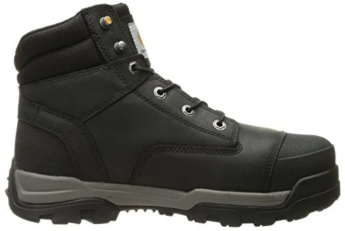 Carhartt Men's Ground Force 6-Inch Black Waterproof Work Boot - Composite Toe, Black Oil Tanned, 9.5M US - CME6351