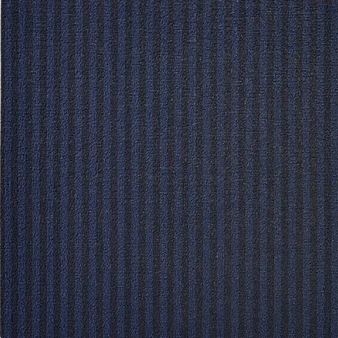 Chilewich Shag Breton Stripe Floormat Blueberry