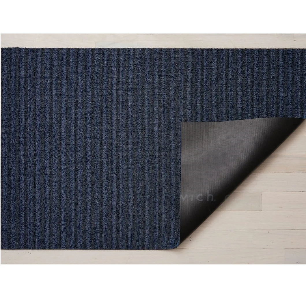 Chilewich Shag Breton Stripe Floormat Blueberry