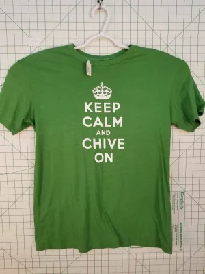 Chive Tees "Keep Calm and Chive On" Tee Large