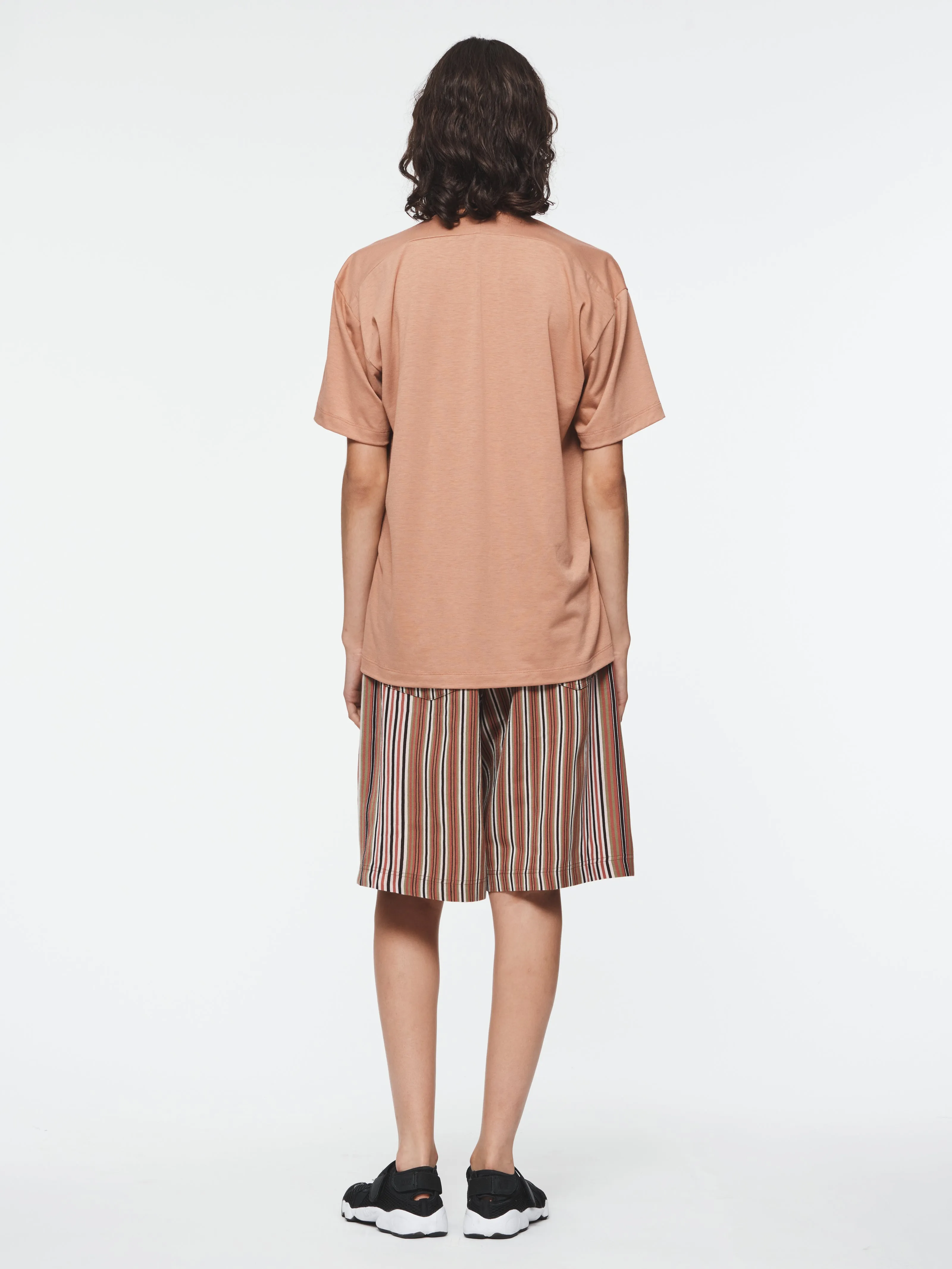 Circle Neck Tee in Terracotta