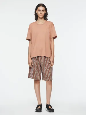 Circle Neck Tee in Terracotta