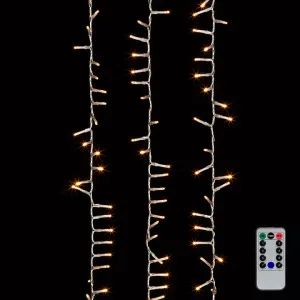 Clear Snake Garland With Warm White Lights-36.5'