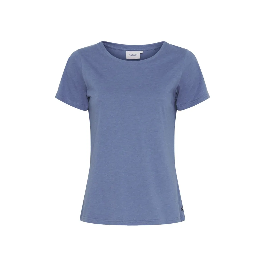 Cosima Organic Cotton Tee - Federal Blue