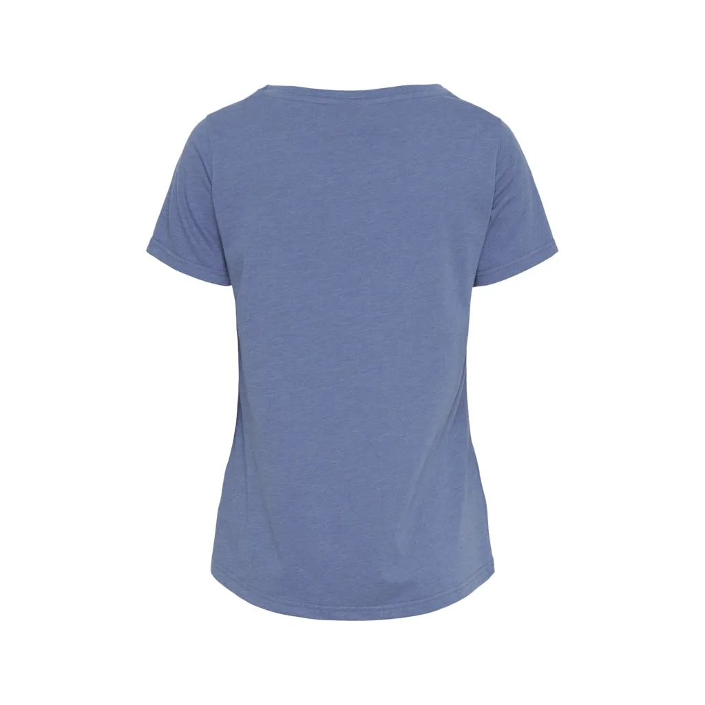 Cosima Organic Cotton Tee - Federal Blue