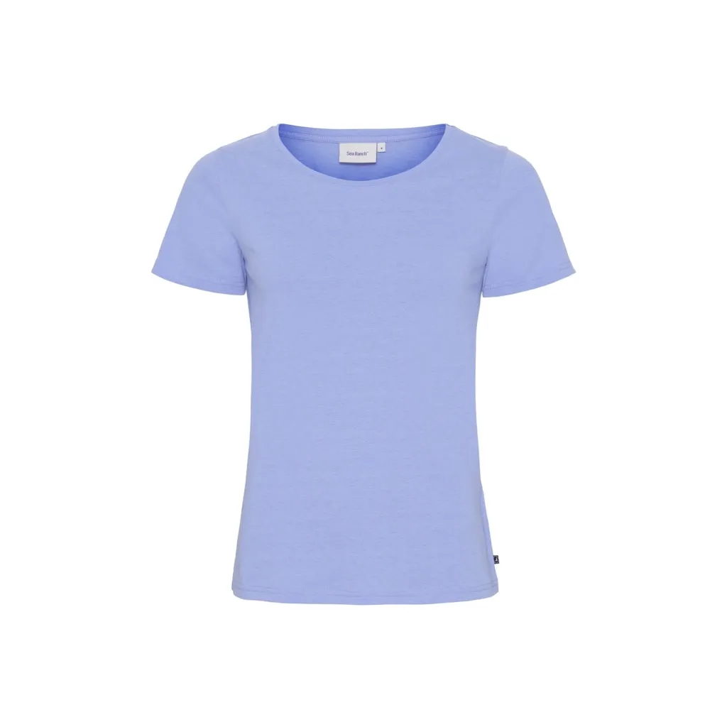 Cosima Organic Cotton Tee - Vista Blue