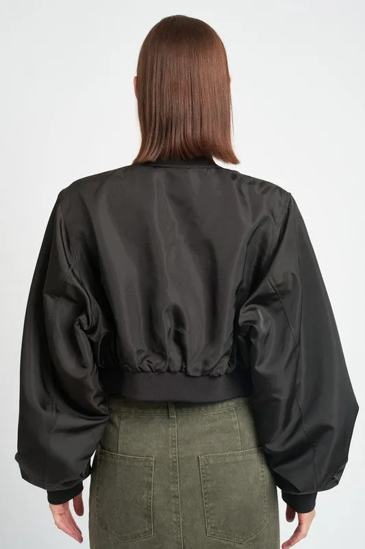 CROPPED BOMBER JACKET *Online Only*