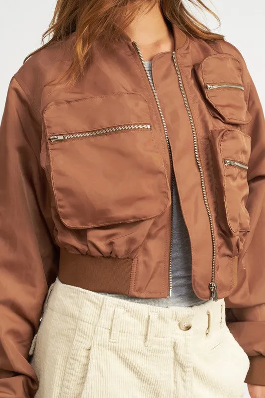 CROPPED BOMBER JACKET *Online Only*