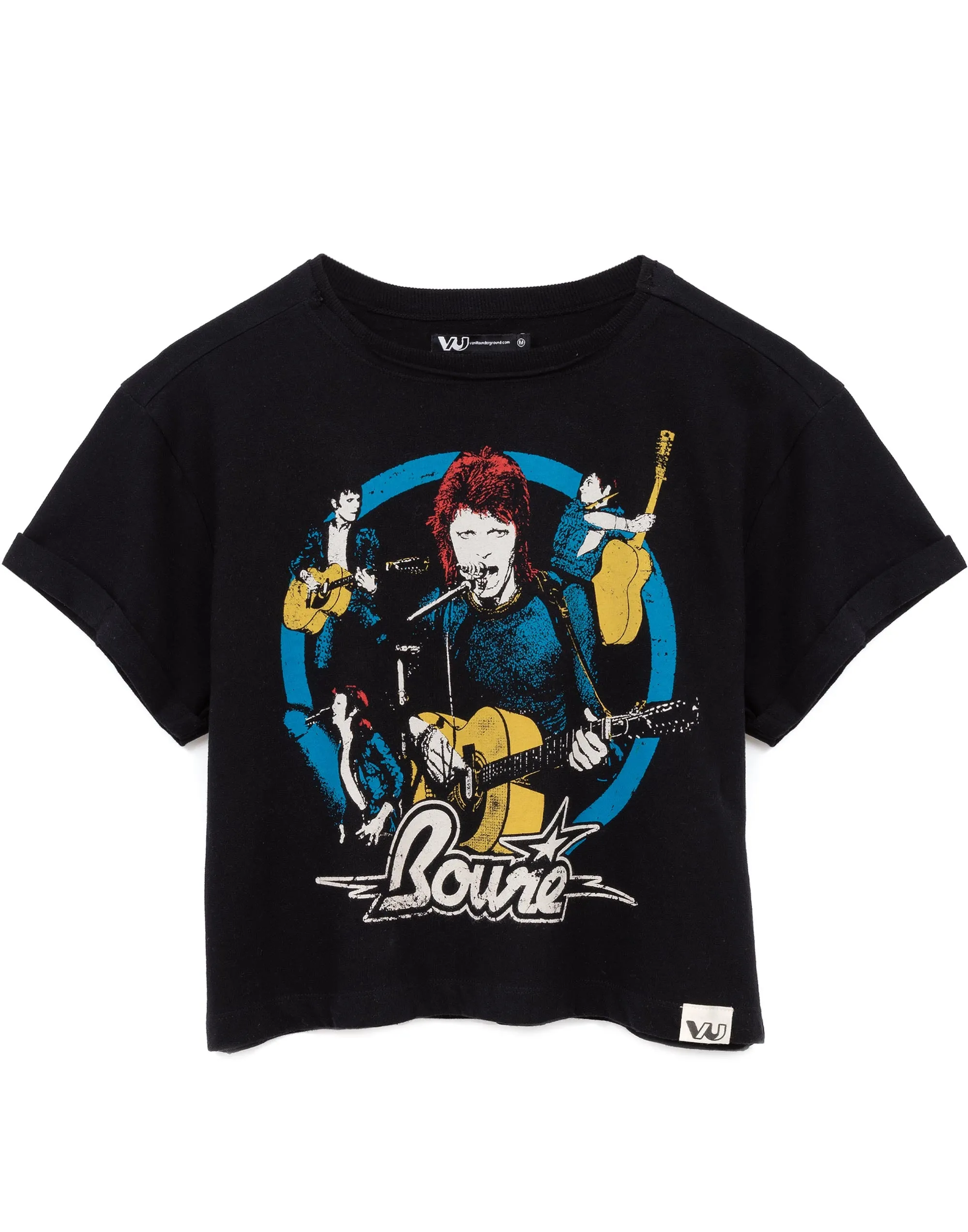 David Bowie Cropped T-Shirt For Women