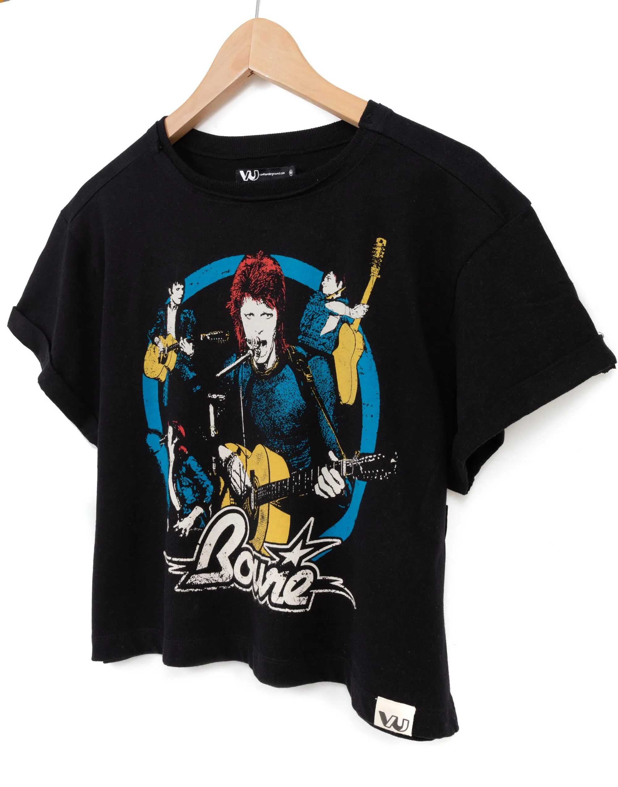 David Bowie Cropped T-Shirt For Women