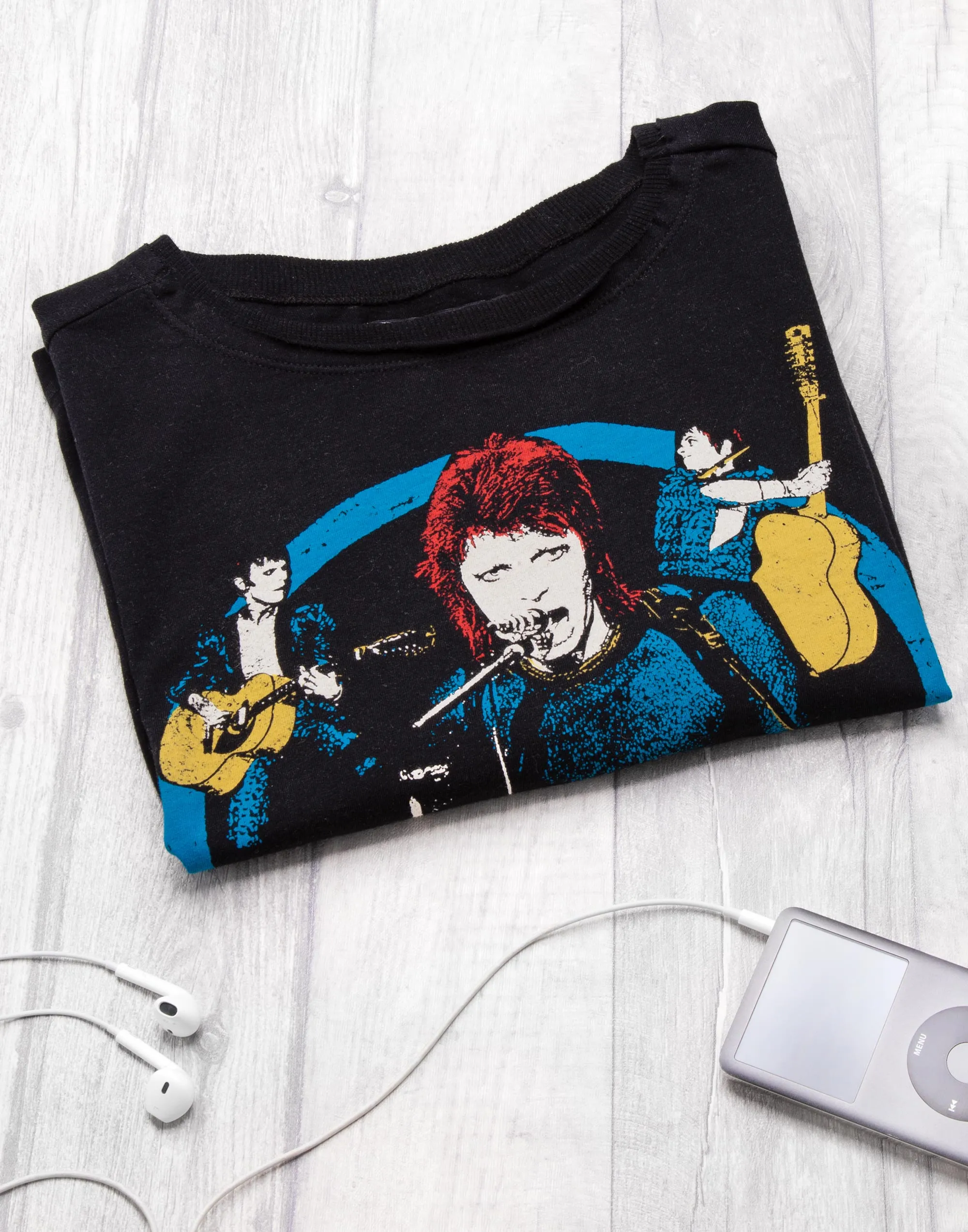 David Bowie Cropped T-Shirt For Women