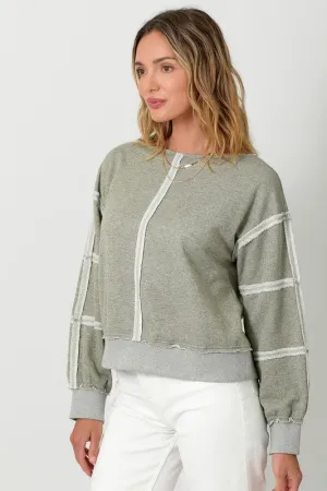 Exposed Seam Sweatshirt