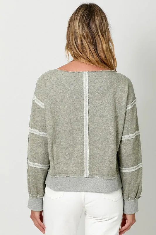 Exposed Seam Sweatshirt