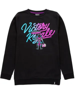 Fortnite Sweatshirt For Kids Victory Royale - Black