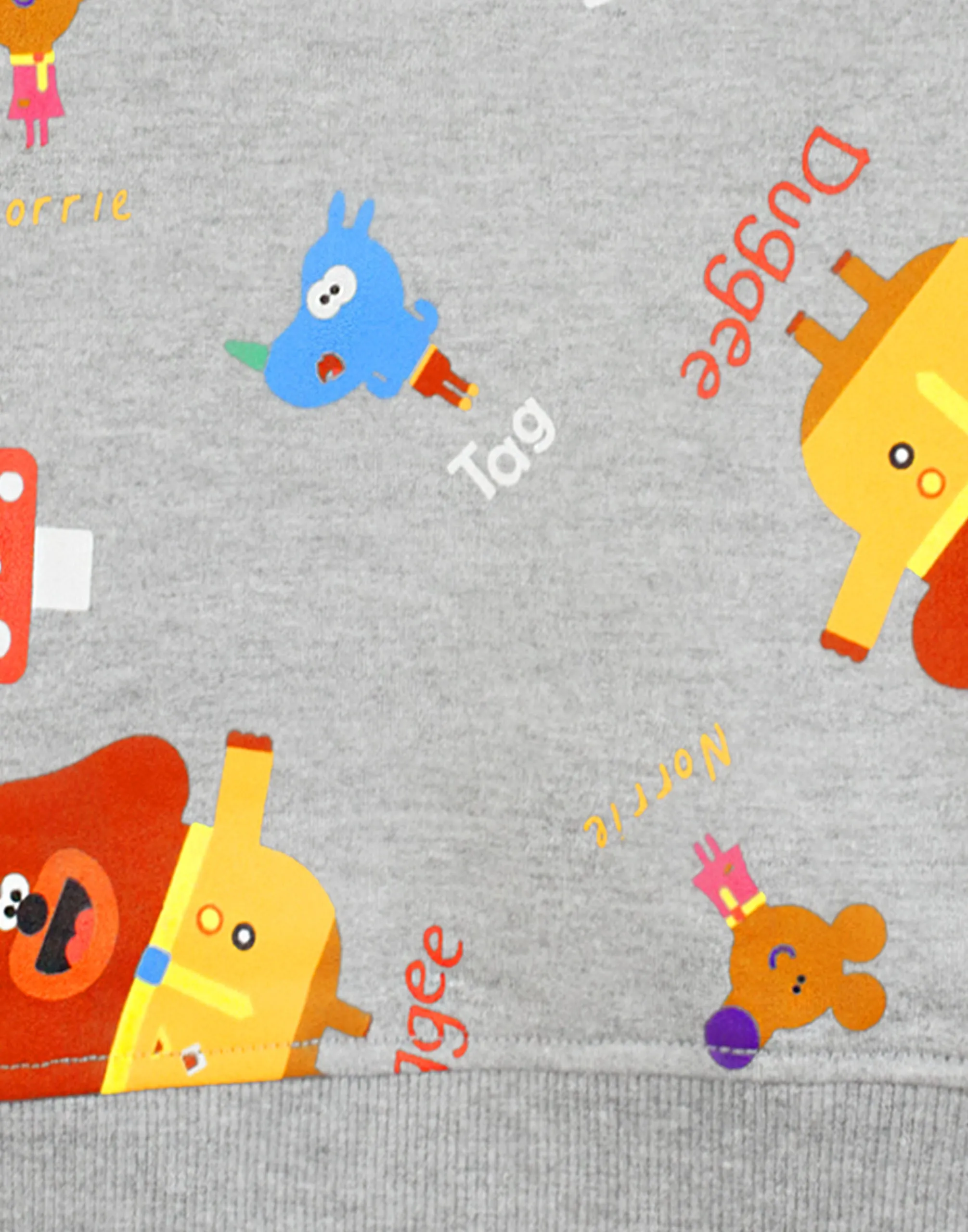 Hey Duggee Sweatshirt Squirrels Club Boy's Grey Long Sleeved Kids Sweater