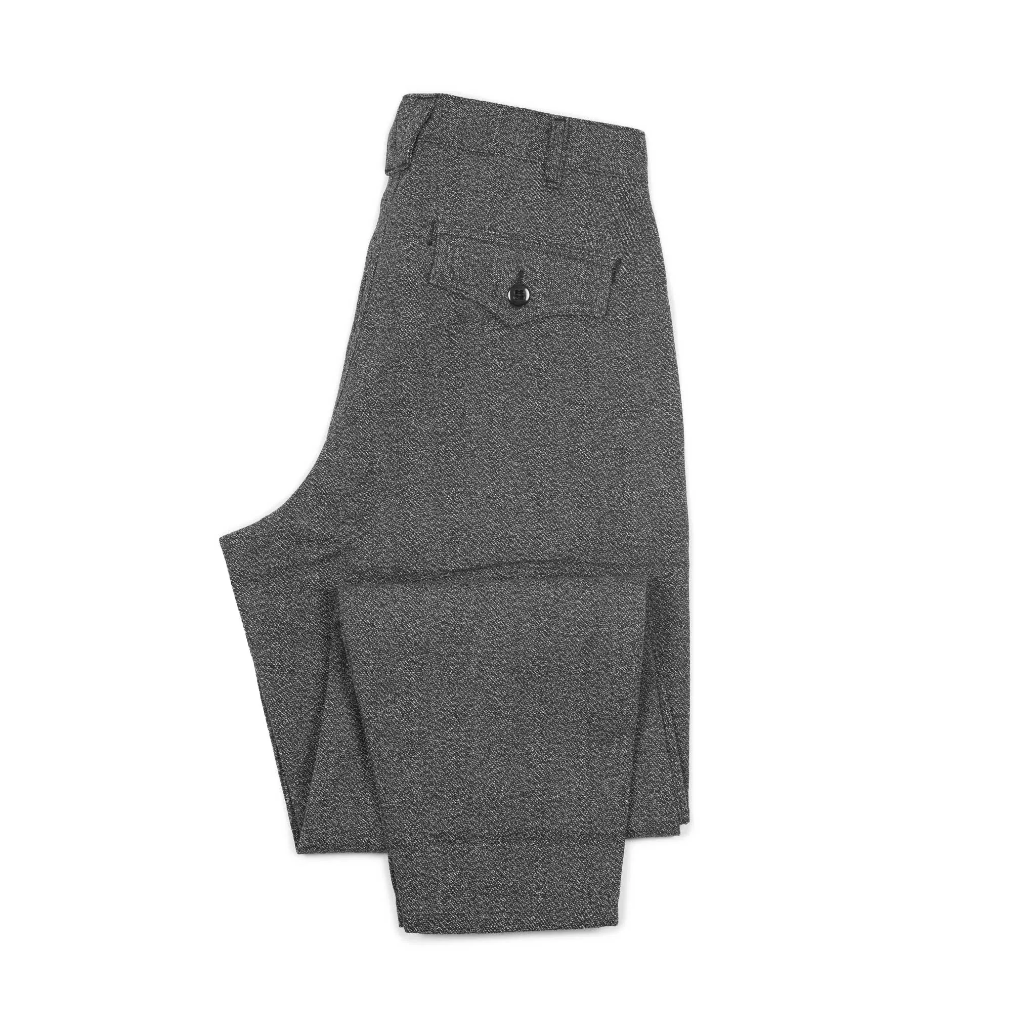 High-rise Riding pants in Salt & Pepper canvas