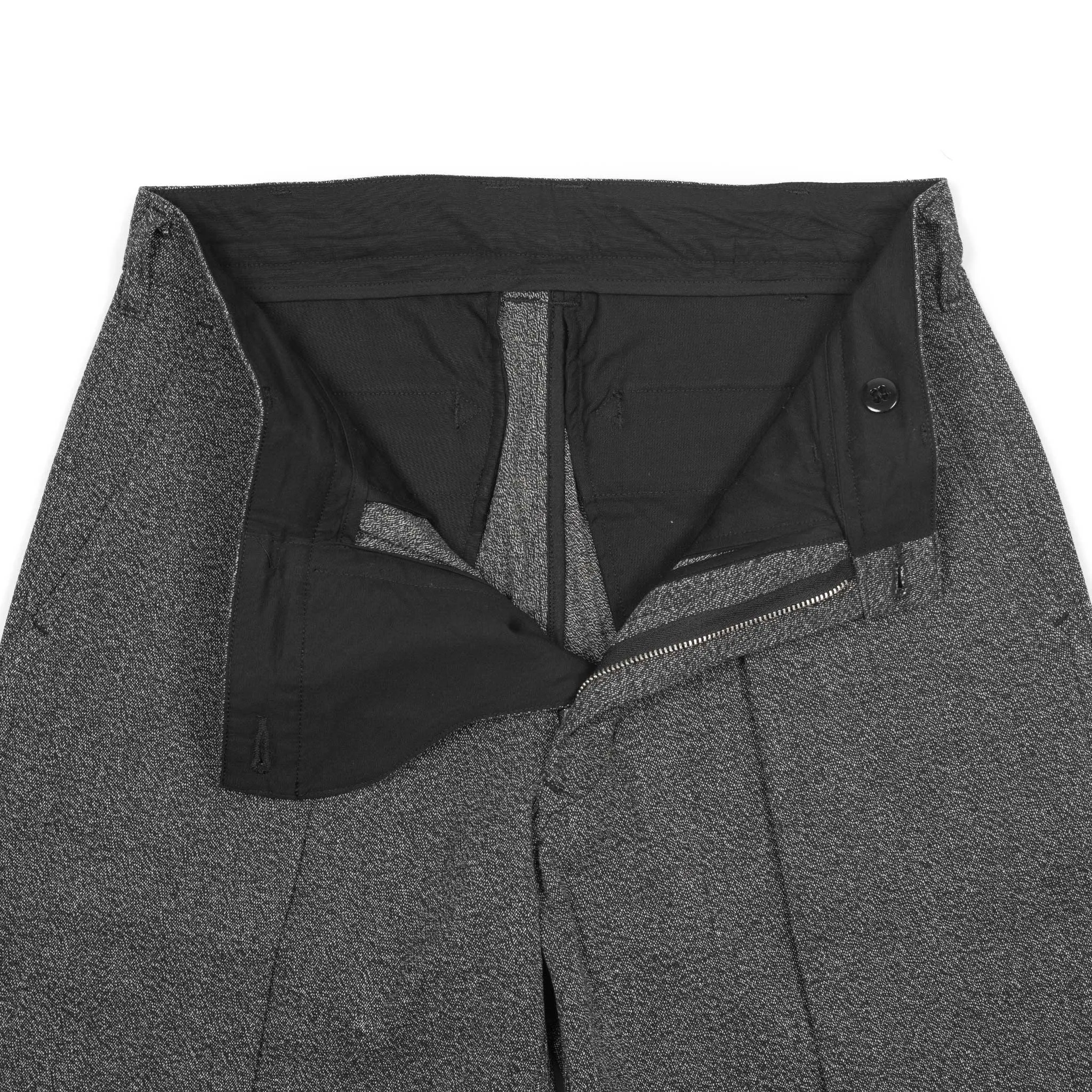 High-rise Riding pants in Salt & Pepper canvas