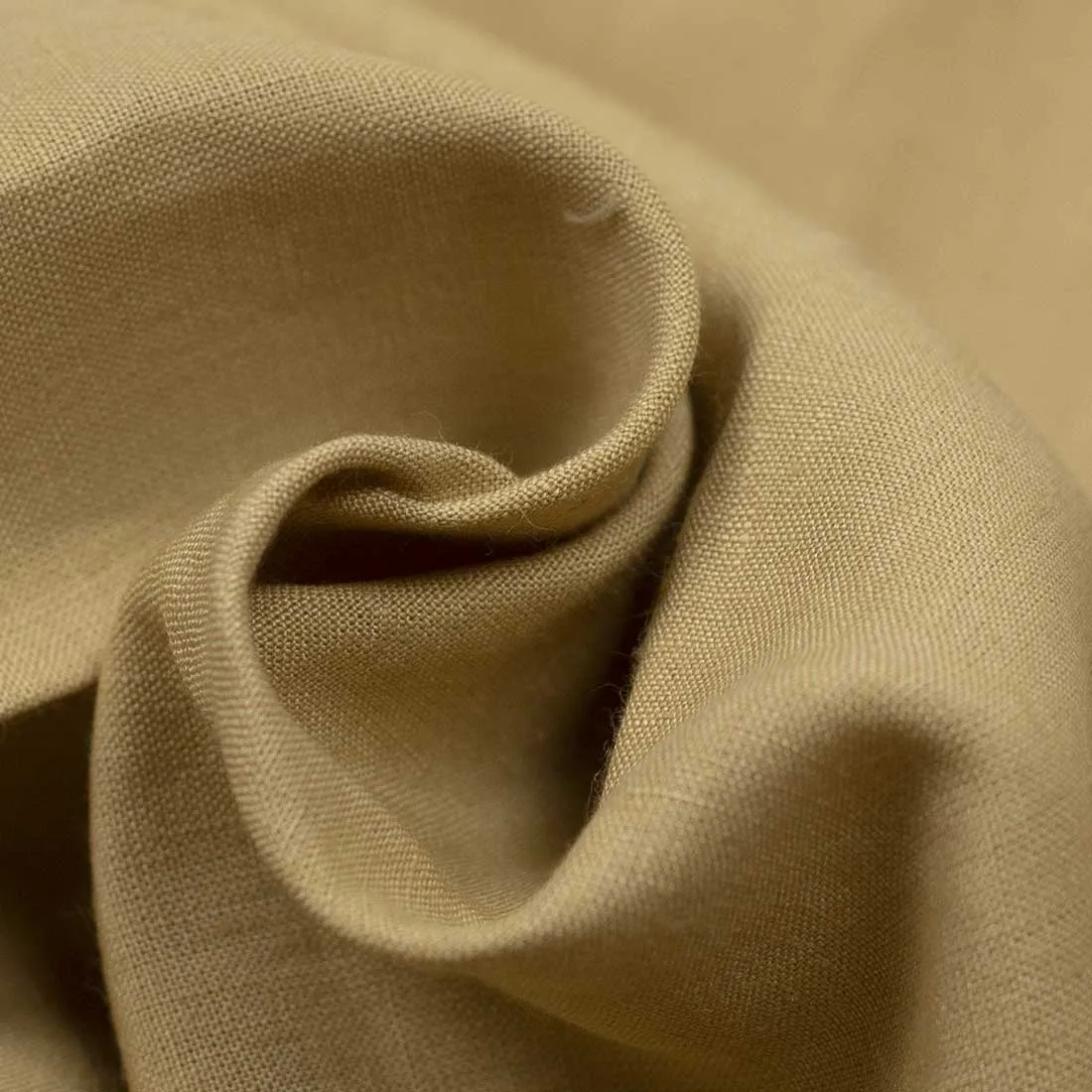 Higher-rise tan Irish linen trousers (restock)