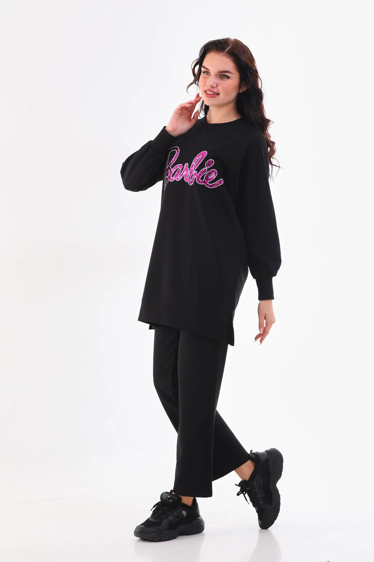 JMN Barbie Tracksuit Black