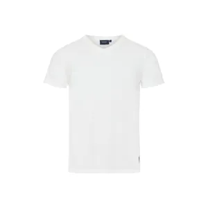 Juan V-Neck Organic Cotton Tee - Pearl