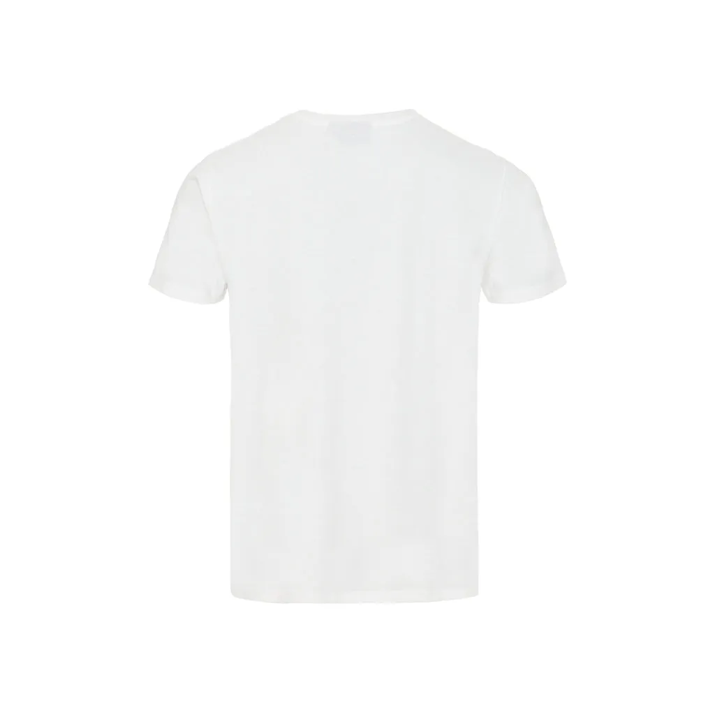 Juan V-Neck Organic Cotton Tee - Pearl