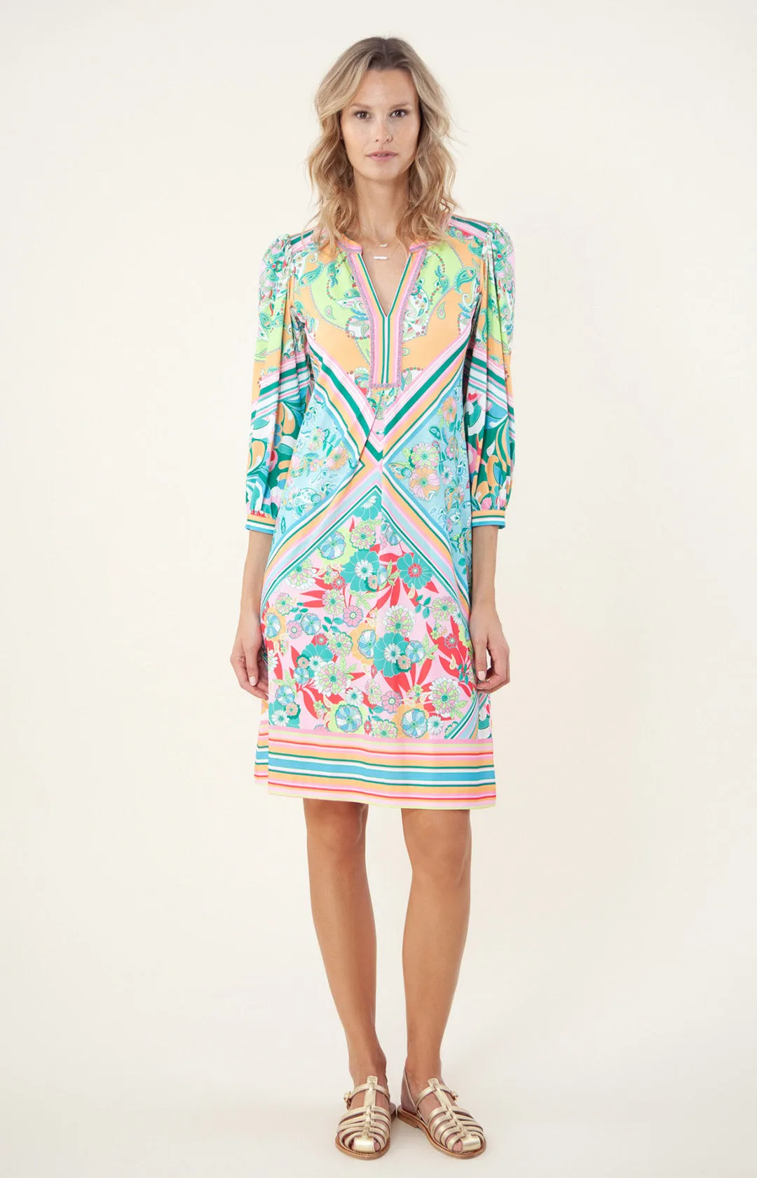 Kalia Jersey Dress Beaded