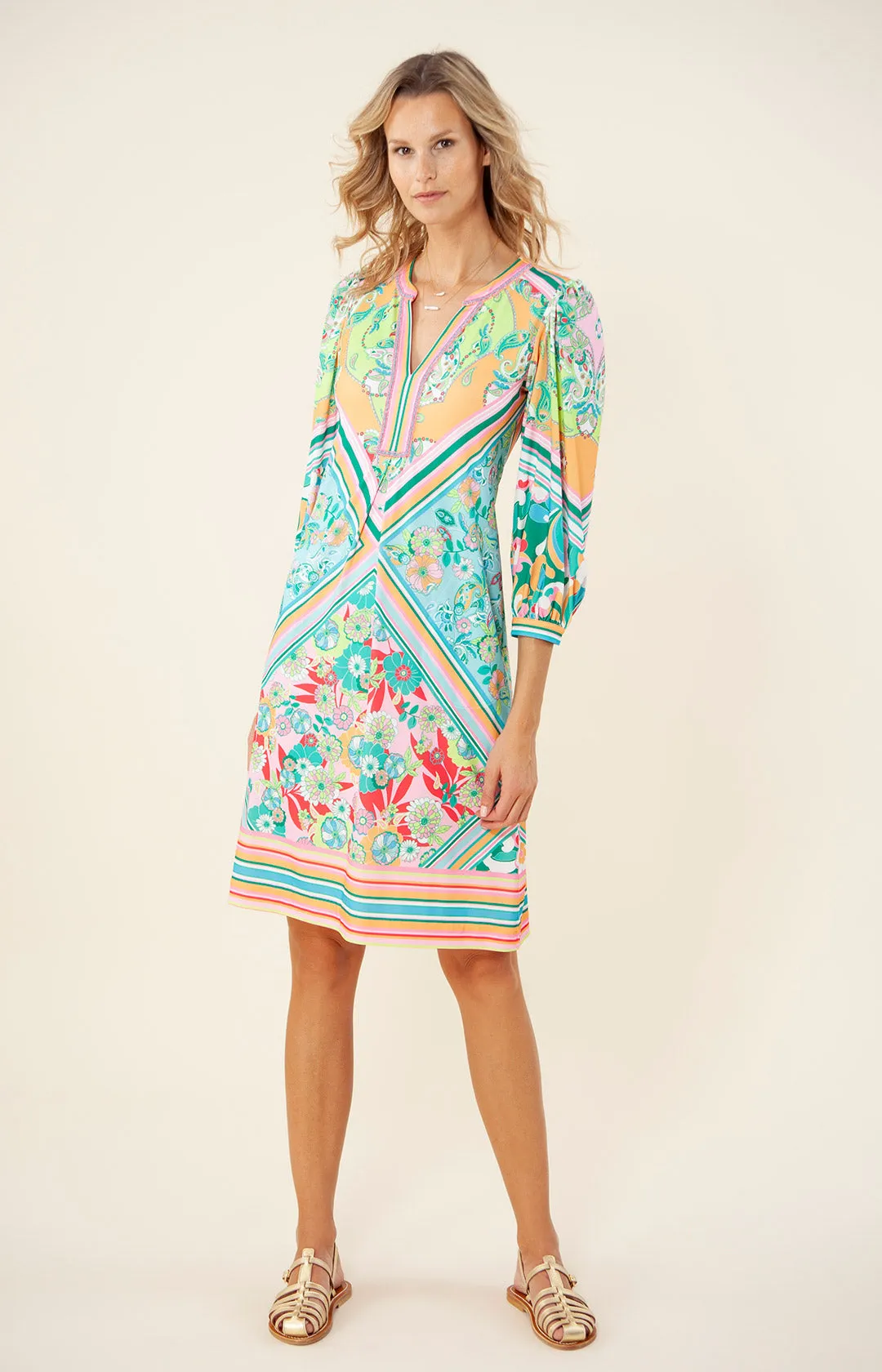 Kalia Jersey Dress Beaded