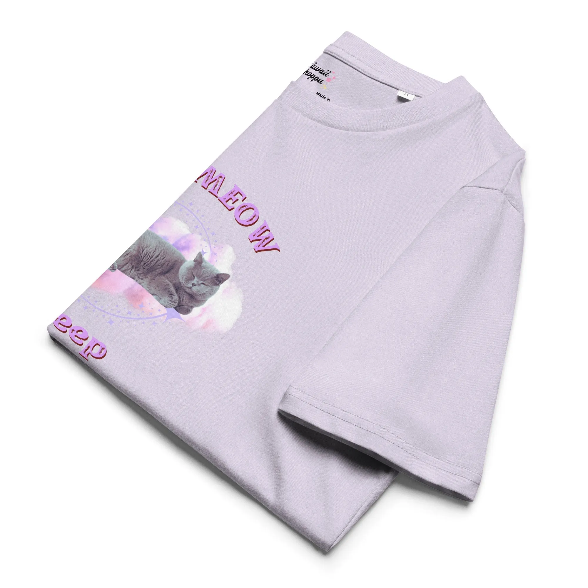 Let meow Sleep - Organic Cotton Kawaii Tee