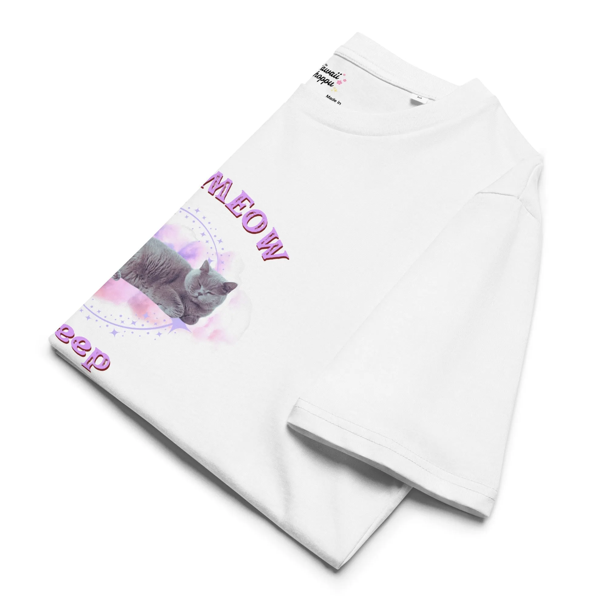 Let meow Sleep - Organic Cotton Kawaii Tee