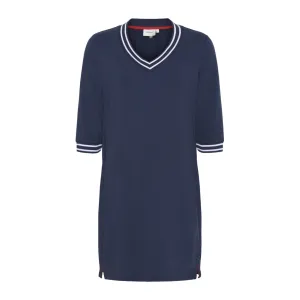 Lilja V-Neck Dress - SR Navy