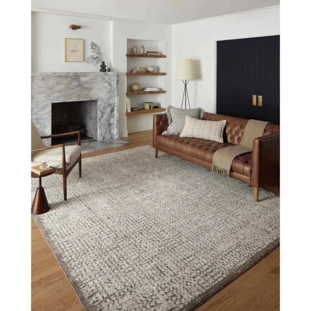 Loloi II Darby Collection Ivory / Stone Rug DAR-04