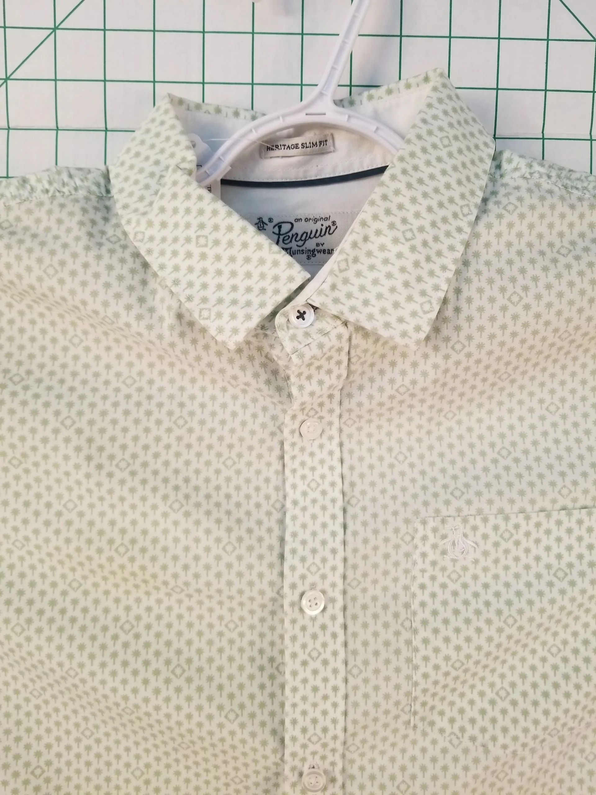 Original Penguin Short Sleeve White Button Up