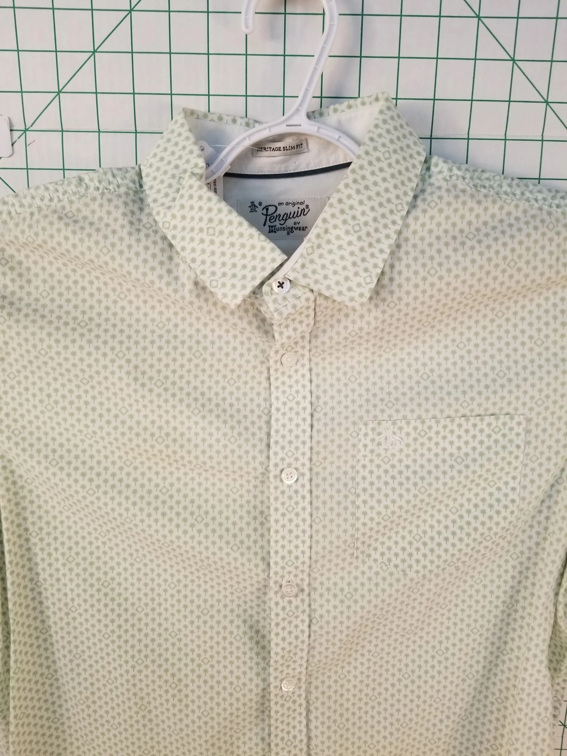 Original Penguin Short Sleeve White Button Up