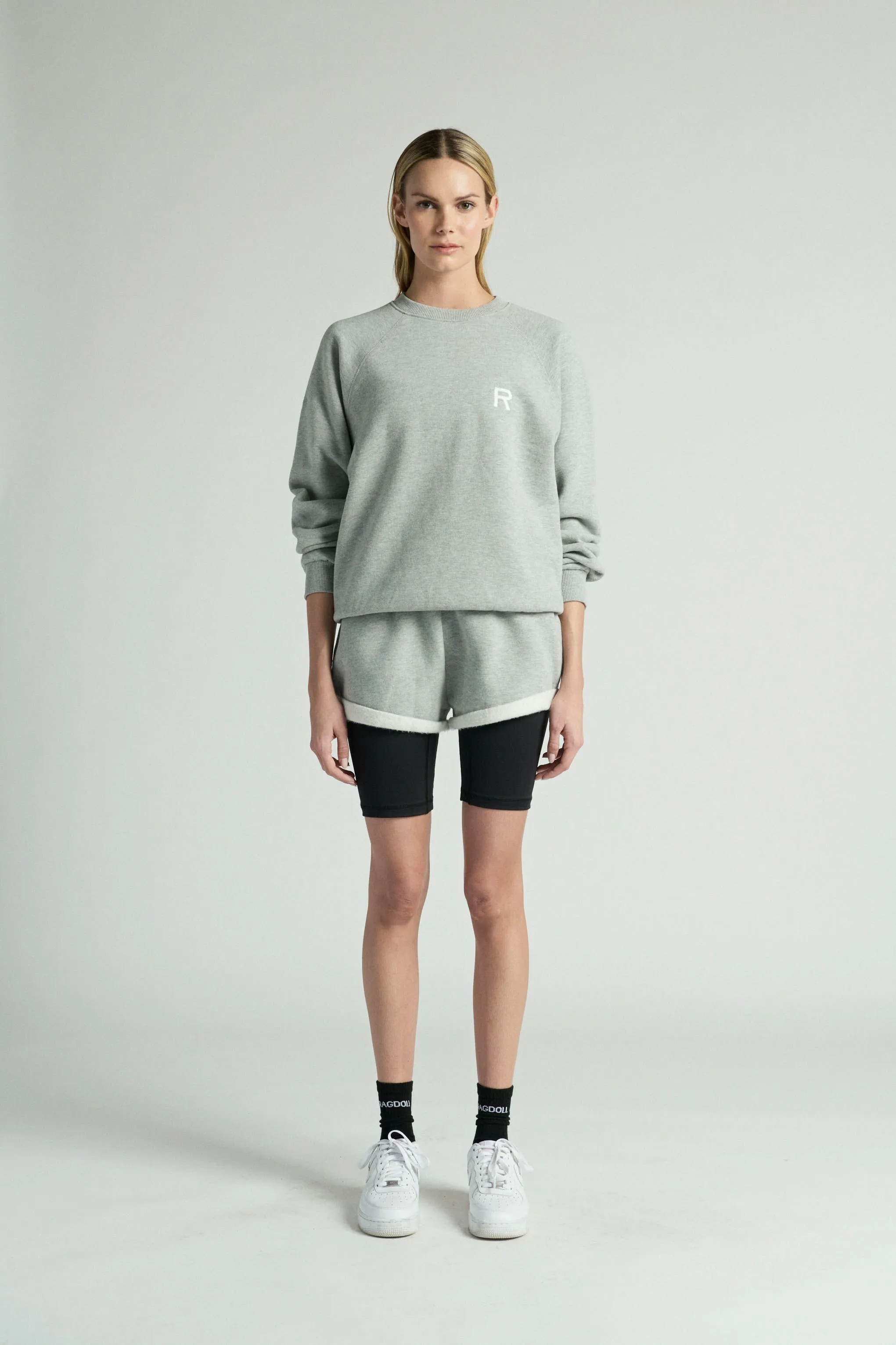 OVERSIZED SWEATSHIRT - HEATHER GREY