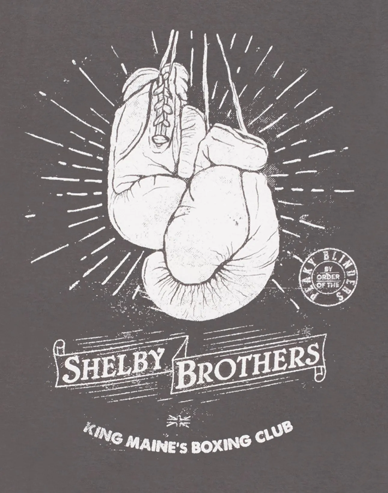 Peaky Blinders T-Shirt For Men's Shelby Brothers Boxing Club - Grey