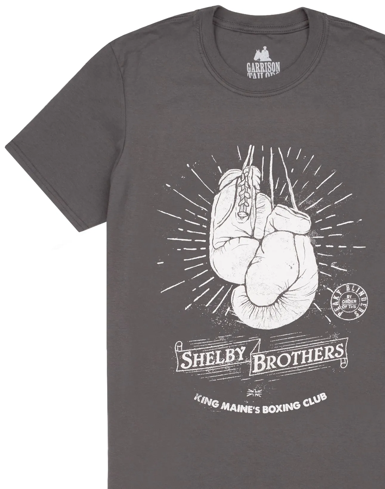 Peaky Blinders T-Shirt For Men's Shelby Brothers Boxing Club - Grey