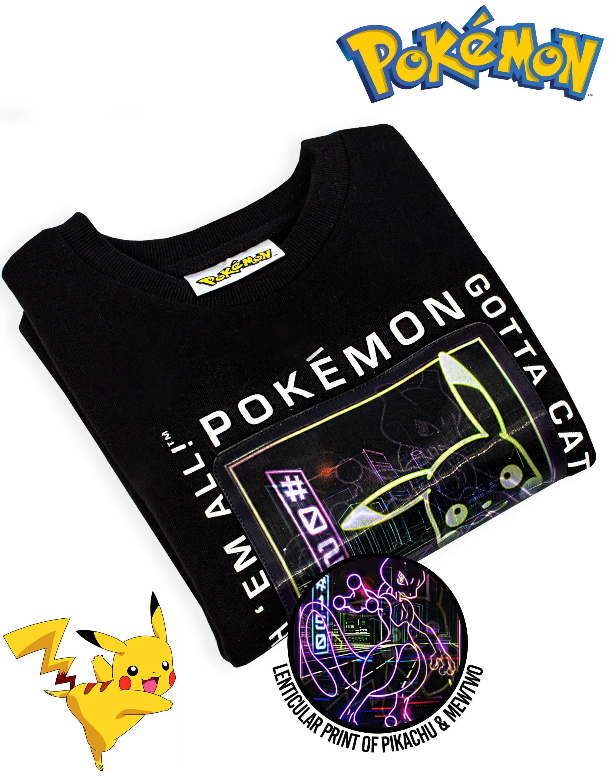 Pokemon Boys Black Sweatshirt