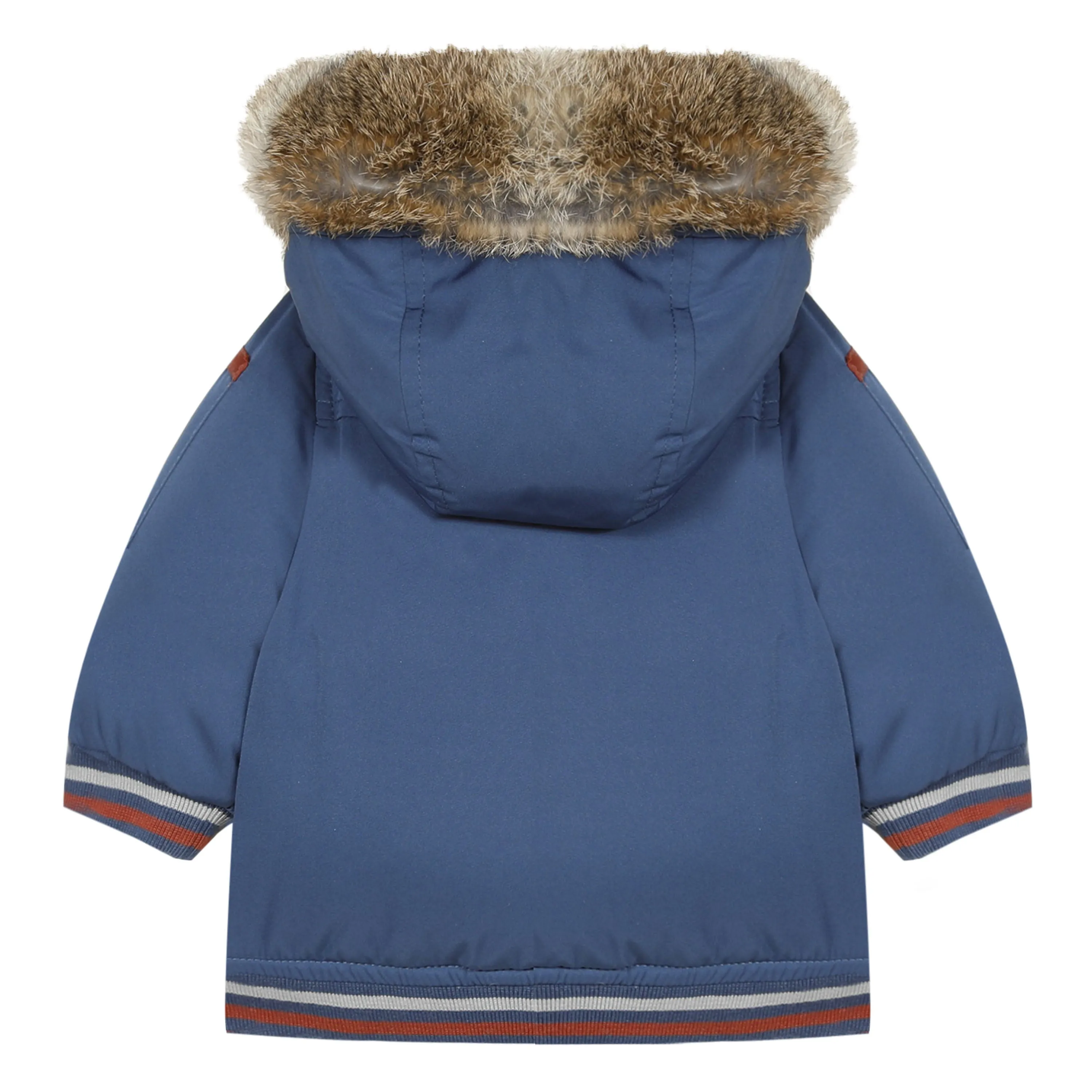 Rabbit Fur Puffer Winter Coat