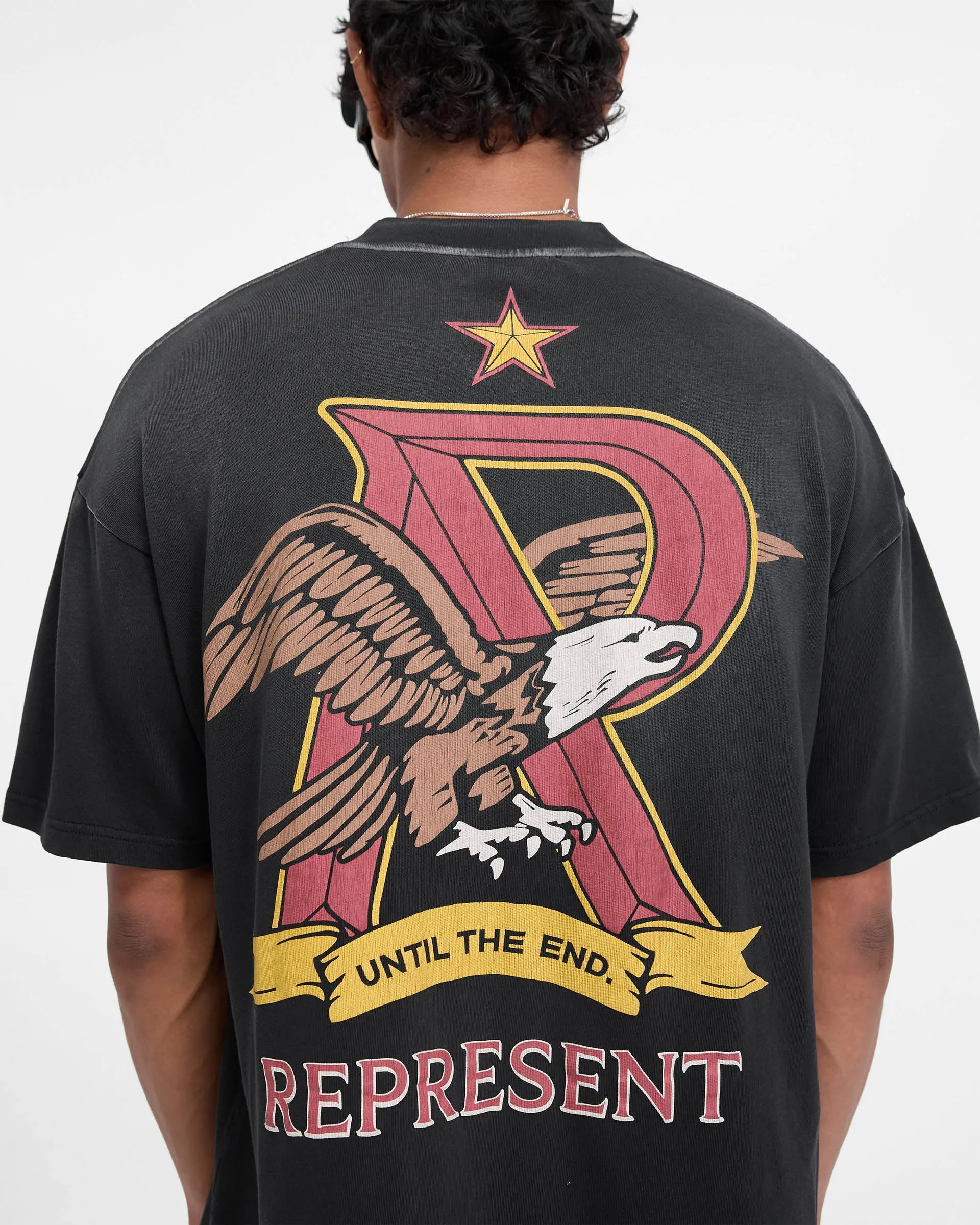 Represent X End Eagles T-Shirt - Stained Black