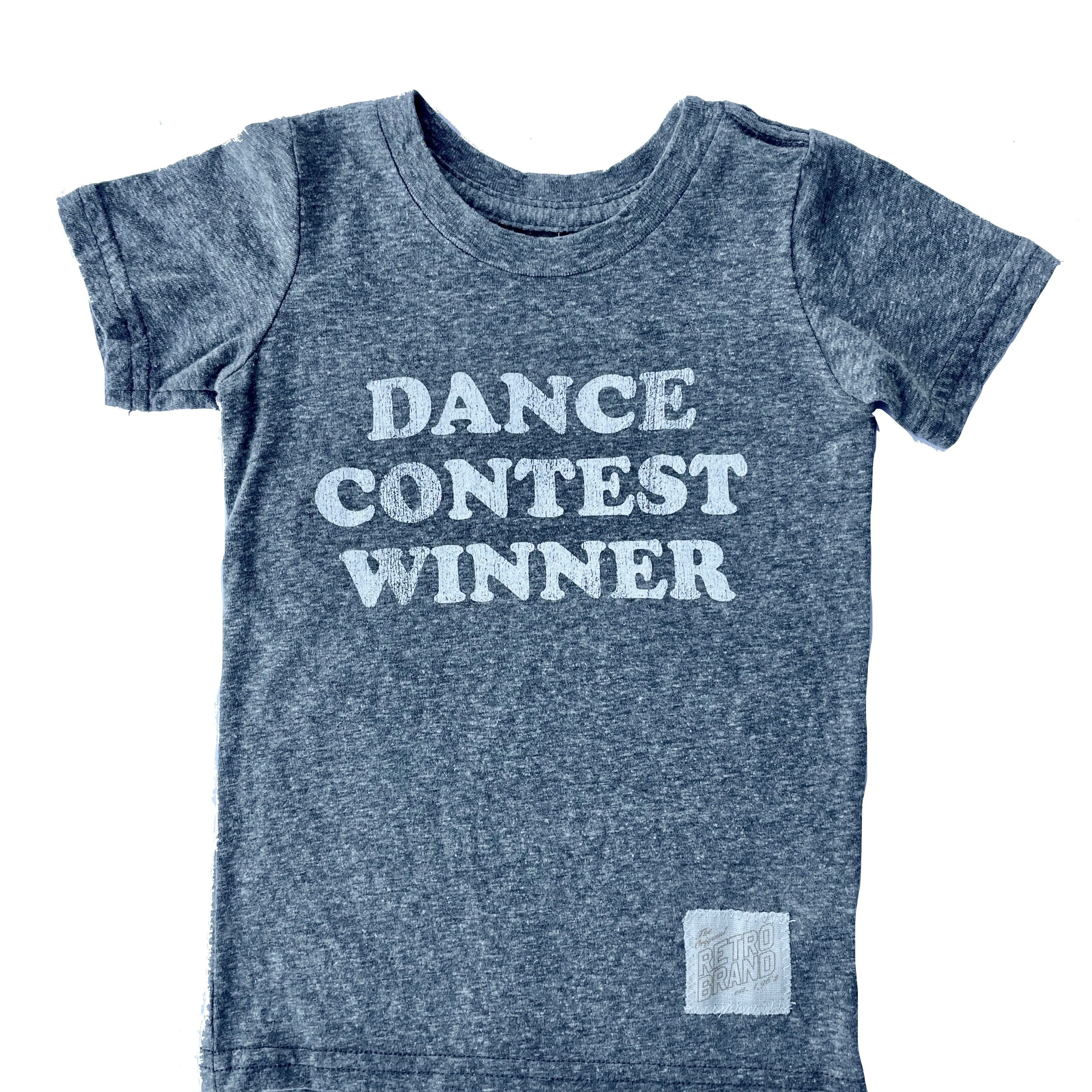 Retro Brand - Dance Contest Winner SLIM Tee in Heather Grey