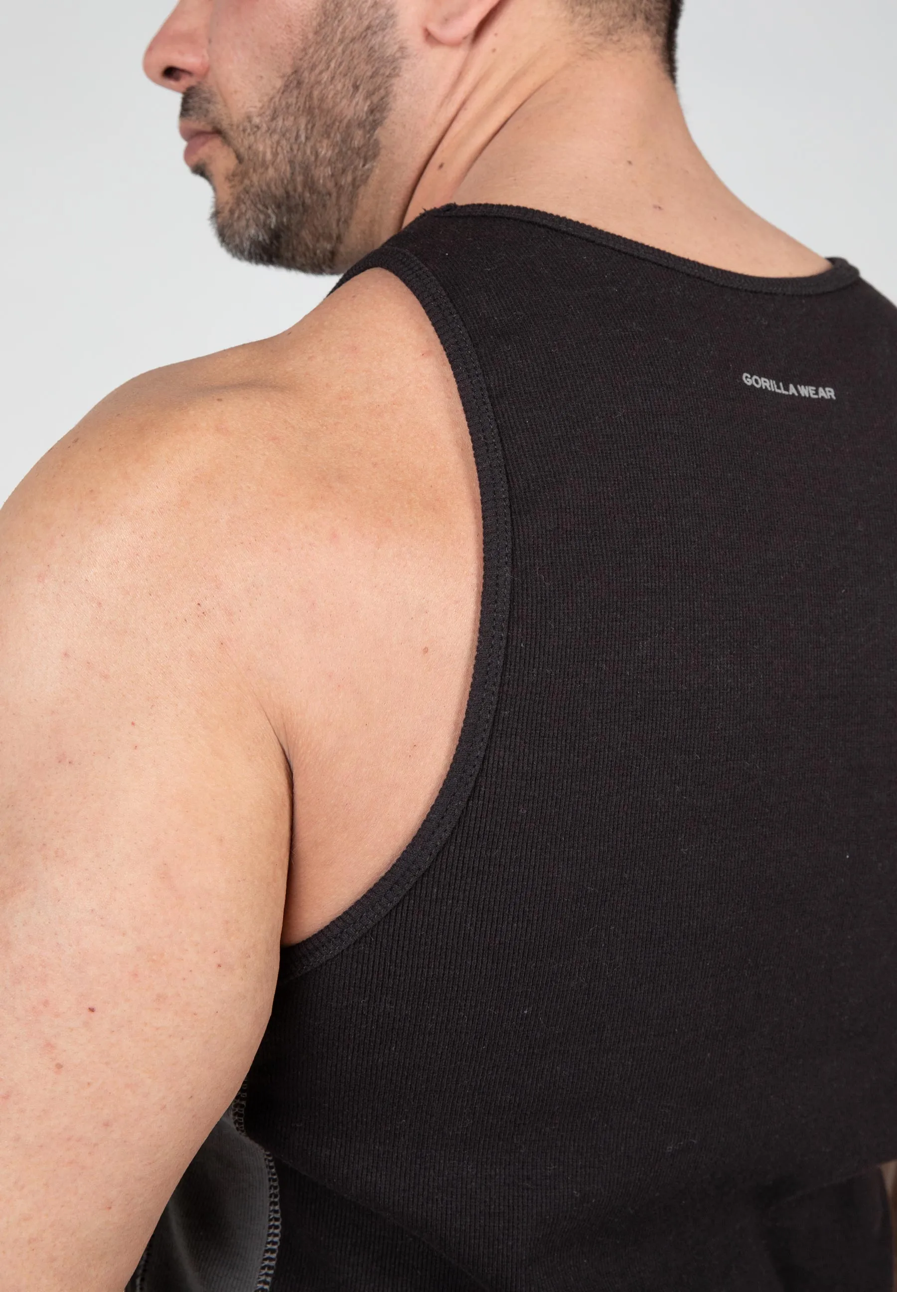 Richmond Rib Tank Top - Black/Gray